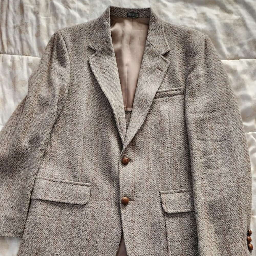 Vintage Saxony Hall Brown Suit Jacket